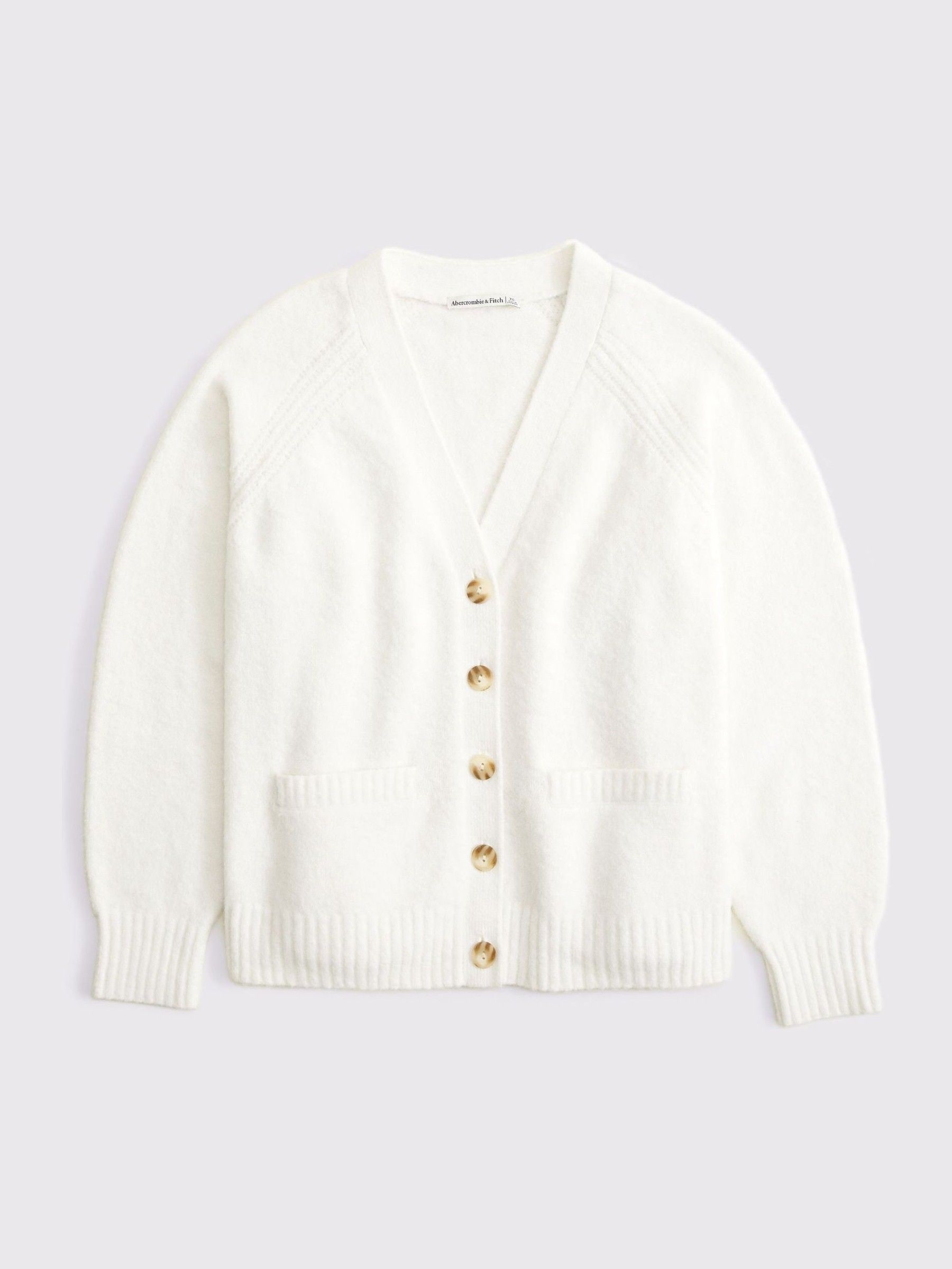 Buy Abercrombie & Fitch Cream V-Neck Cardigan from Next Canada
