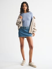 Abercrombie & Fitch Blue Cotton Seamless Baby T-Shirt - Image 2 of 7