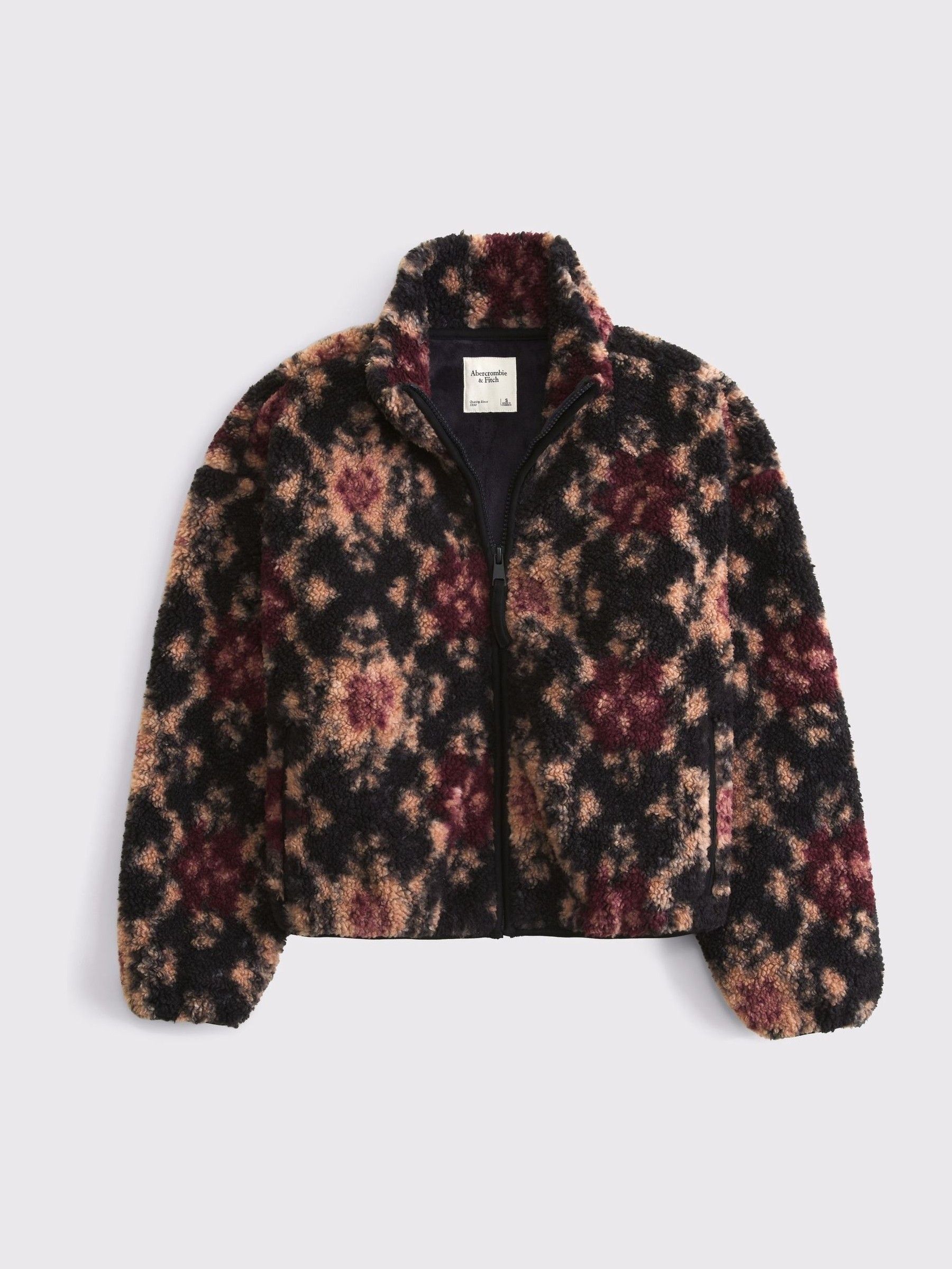 Buy Abercrombie & Fitch Black Sherpa Full Zip Jacket from Next Canada