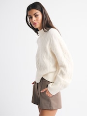 Abercrombie & Fitch Cream Turtleneck Jumper - Image 2 of 9