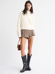 Abercrombie & Fitch Cream Turtleneck Jumper - Image 6 of 9