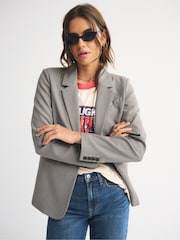 Abercrombie & Fitch Plaid Structured Suit Blazer - Obraz 1 z 8