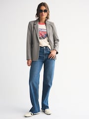 Abercrombie & Fitch Plaid Structured Suit Blazer - Obraz 3 z 8