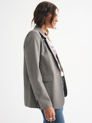 Abercrombie & Fitch Plaid Structured Suit Blazer - Obraz 4 z 8