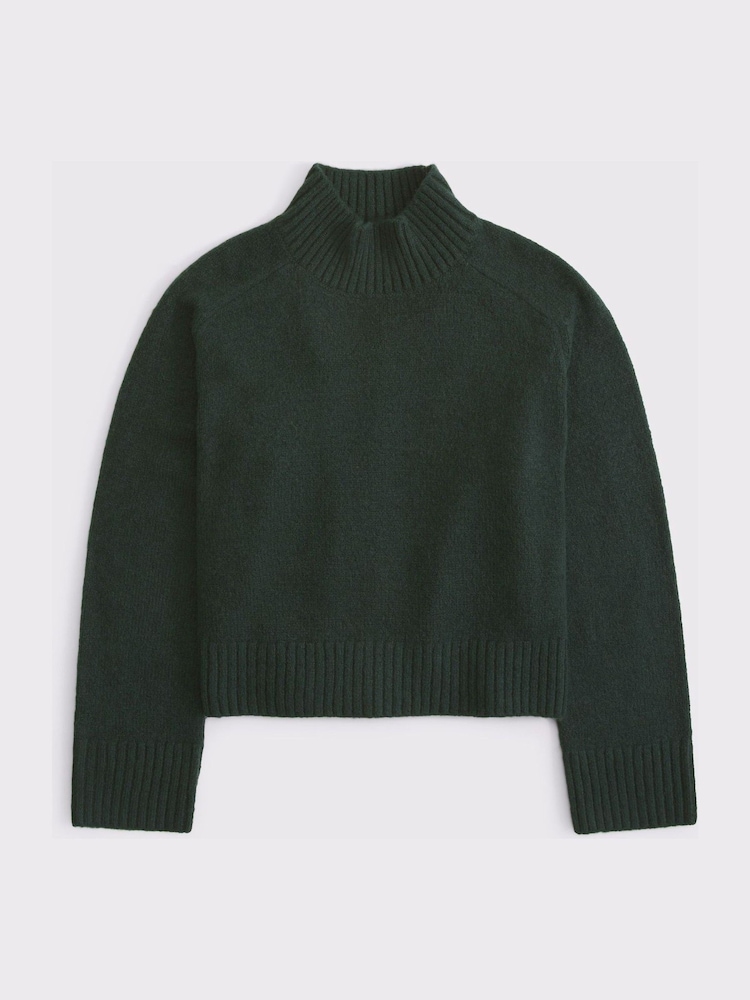 Abercrombie & Fitch Green Turtleneck Jumper - Image 3 of 3 Abercrombie & Fitch Green Turtleneck Jumper - Image 3 of 3