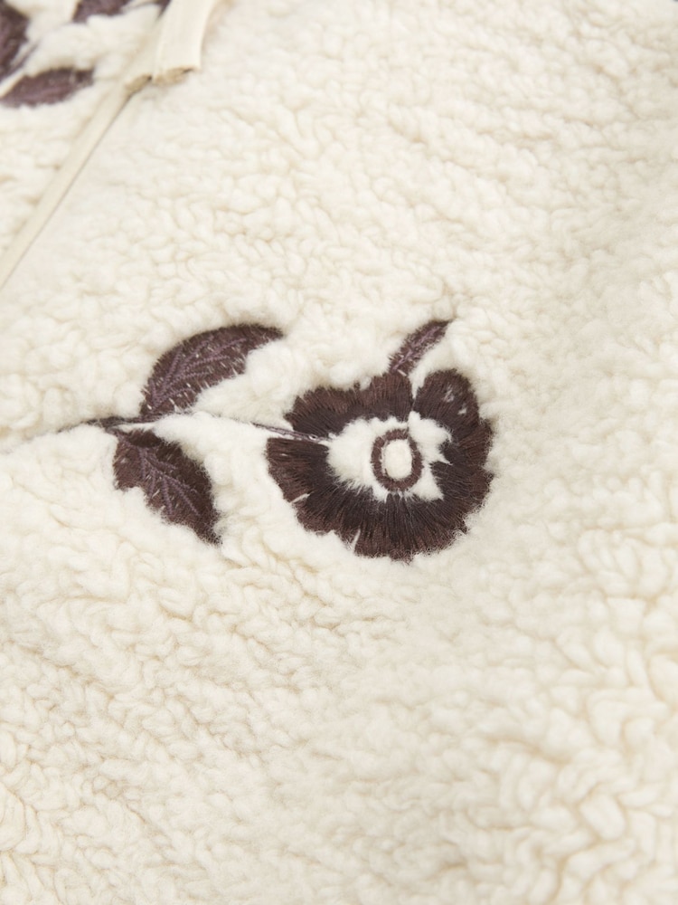 Abercrombie & Fitch Sherpa-Jacke mit komplettem Reißverschluss - Bild 6 von 6