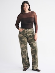 Abercrombie & Fitch Brown Long Sleeve Open Back Sweetheart Bodies - Image 3 of 7