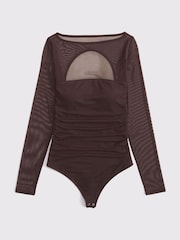 Abercrombie & Fitch Brown Long Sleeve Open Back Sweetheart Bodies - Image 6 of 7