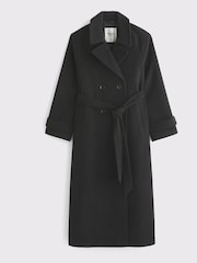 Abercrombie & Fitch Black Wool Long Trench Coat - Image 6 of 8