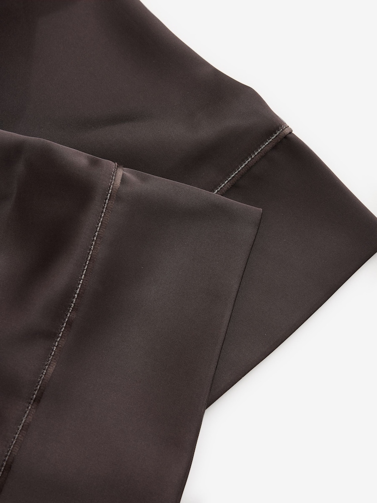 B by Ted Baker Chocolate Brown Floral Satin Robe - Image 12 of 12
