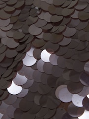 Abercrombie & Fitch Grey High Rise Large Sequin Mini Skort - Image 2 of 2