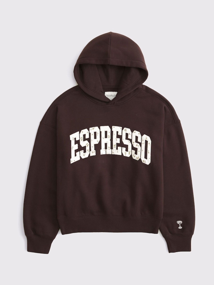 Abercrombie & Fitch Brown Slogon Sunday Hoodie - Image 1 of 2 Abercrombie & Fitch Brown Slogon Sunday Hoodie - Image 1 of 2