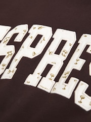 Abercrombie & Fitch Brown Slogon Sunday Hoodie - Image 10 of 11