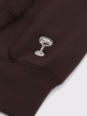 Abercrombie & Fitch Brown Slogon Sunday Hoodie - Image 11 of 11
