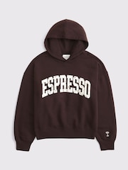 Abercrombie & Fitch Brown Slogon Sunday Hoodie - Image 9 of 11