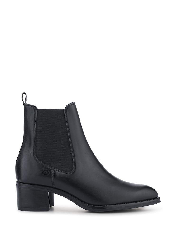 Jones Bootmaker Black Karlee Leather Slip-In Ankle Boots - Image 2 of 5