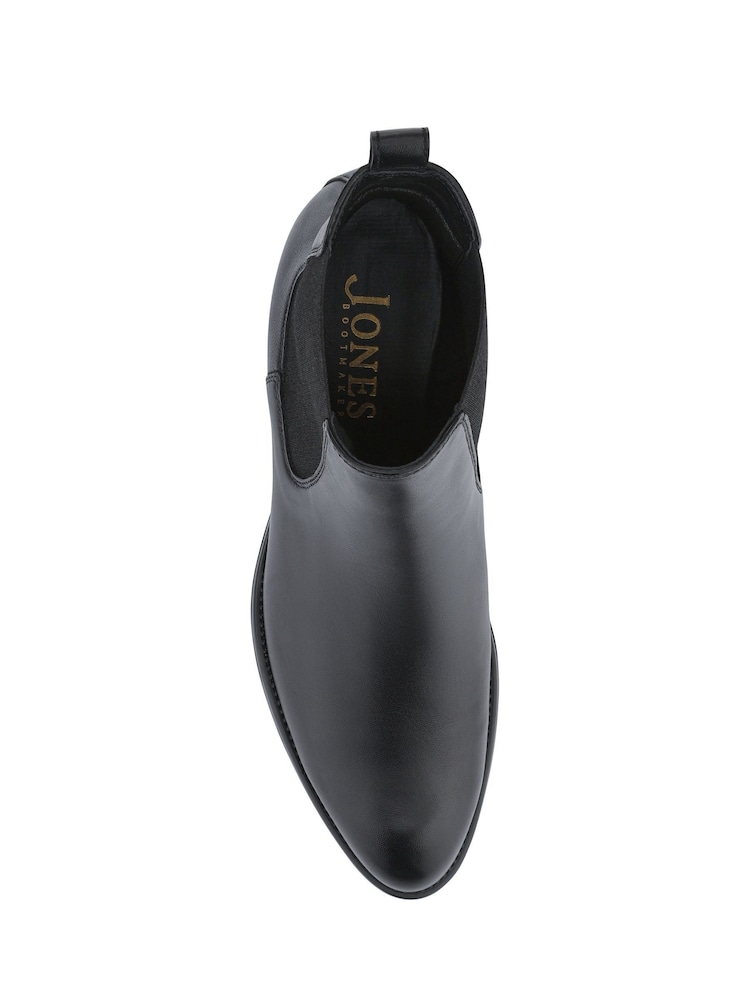 Jones Bootmaker Black Karlee Leather Slip-In Ankle Boots - Image 5 of 5 Jones Bootmaker Black Karlee Leather Slip-In Ankle Boots - Image 5 of 5