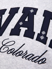 Abercrombie & Fitch Grey Ski Resort Sunday Mockneck Crew Neck Sweat Top - Image 2 of 2