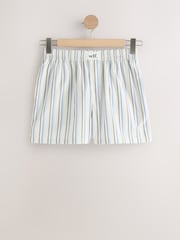 self. Blue Stripe/Cream Boxer Shorts 2 Pack - Image 2 of 4