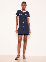 Lipsy Tipped Textured Strikket Kortermet Minikjole - Bilde 2 av 4