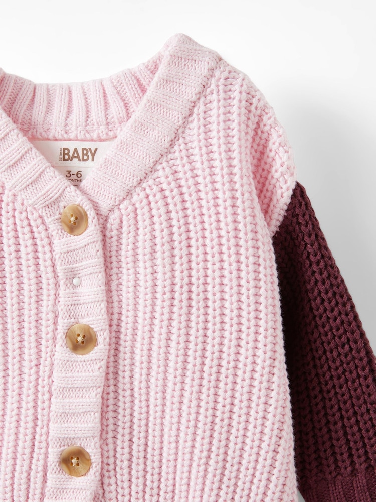 Cotton On Pink Harper Knit Cardigan - Image 5 of 5