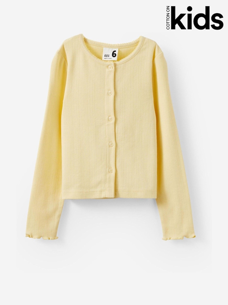 Gelb - Cotton On Emma Button Through Long Sleeve Top - Bild 3 von 3