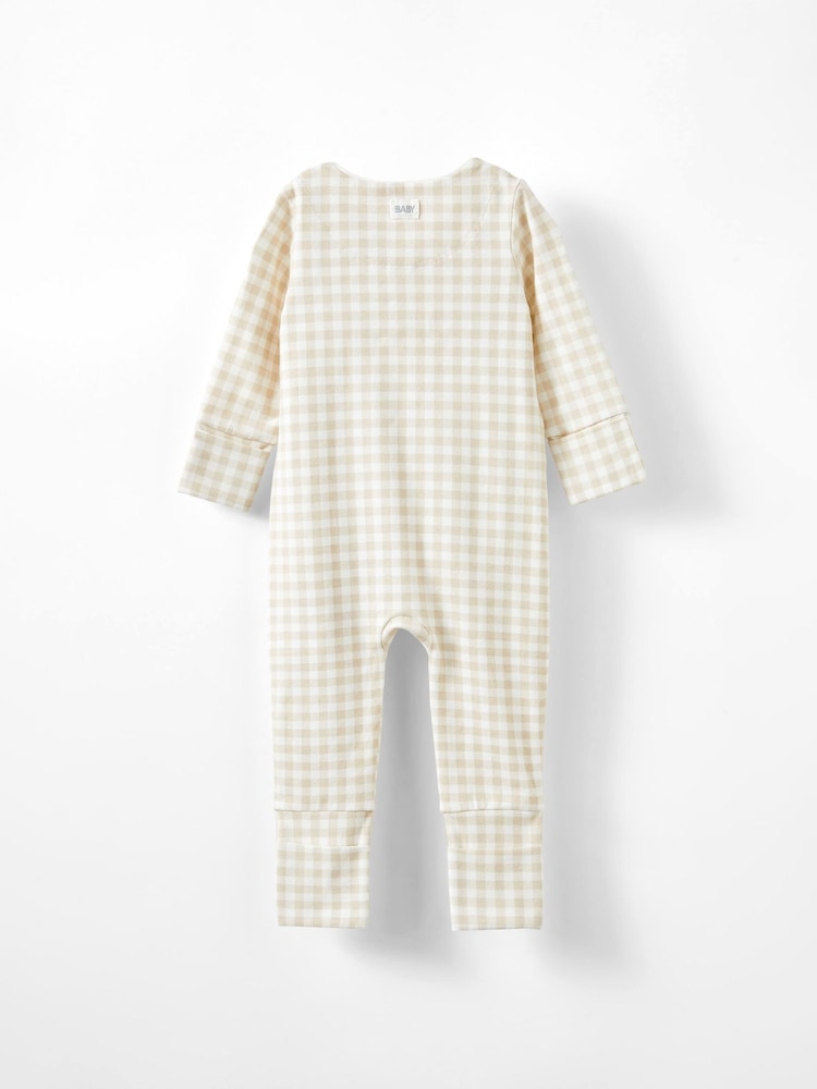 Cotton On Cream Dove Long Sleeve Zip Romper - Image 2 of 3