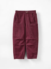 Cotton On Red Burgundy Kelly Balloon Trousers - Image 1 of 3