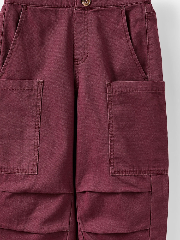 Cotton On Red Burgundy Kelly Balloon Trousers - Image 3 of 3