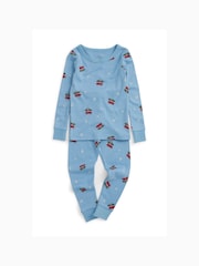 Azul cielo - Conjunto de pijama de 2 piezas de MORI - Imagen 2 de 4