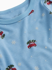 Azul cielo - Conjunto de pijama de 2 piezas de MORI - Imagen 4 de 4