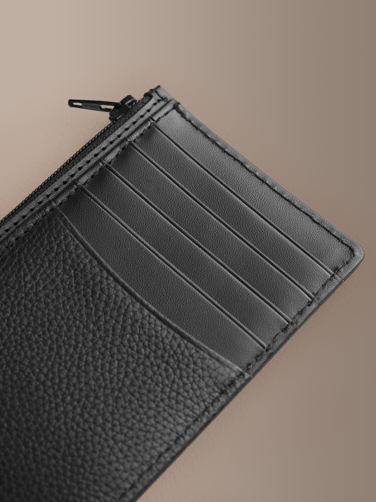 Black Long Leather Cardholder - Image 2 of 3