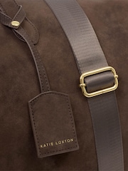 Katie Loxton Chocolate Suedette Soho Weekend Bag - Image 6 of 6