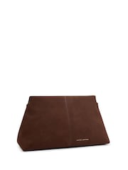 Katie Loxton Brown Laila Suedette Clutch - Image 1 of 4
