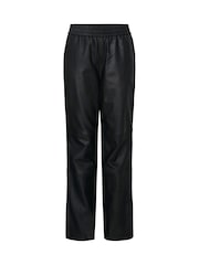 Y.A.S Black Straight Leather Trousers - Image 5 of 6