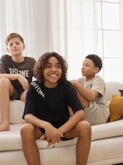 Black/Brown/Stone Offline - Shorts Pyjamas 3 Pack (3-16yrs) - Imaginea 3 din 12