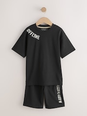 Black/Brown/Stone Offline - Shorts Pyjamas 3 Pack (3-16yrs) - Imaginea 7 din 12