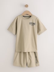 Black/Brown/Stone Offline - Shorts Pyjamas 3 Pack (3-16yrs) - Imaginea 8 din 12