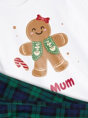 Personalised Women's Gingerbread Family Pyjamas by Stitch Style - Image 4 of 5