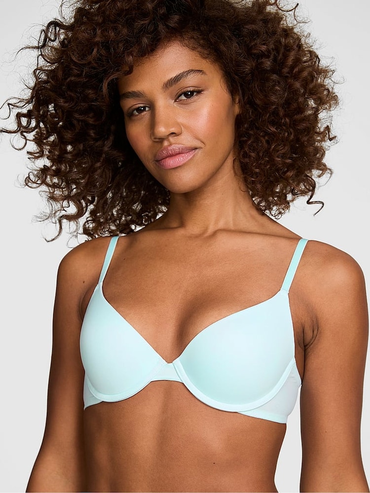 Victoria's Secret PINK Spray Blue Push Up Bra - Image 1 of 2
