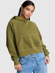 Victoria's Secret Pink Lizard Green Fleece Hoodie - Image 1 of 2