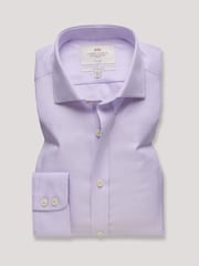 Hawes & Curtis Purple Textured Weave Non-Iron Shirt - Image 1 of 2