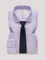 Hawes & Curtis Purple Textured Weave Non-Iron Shirt - Image 2 of 2