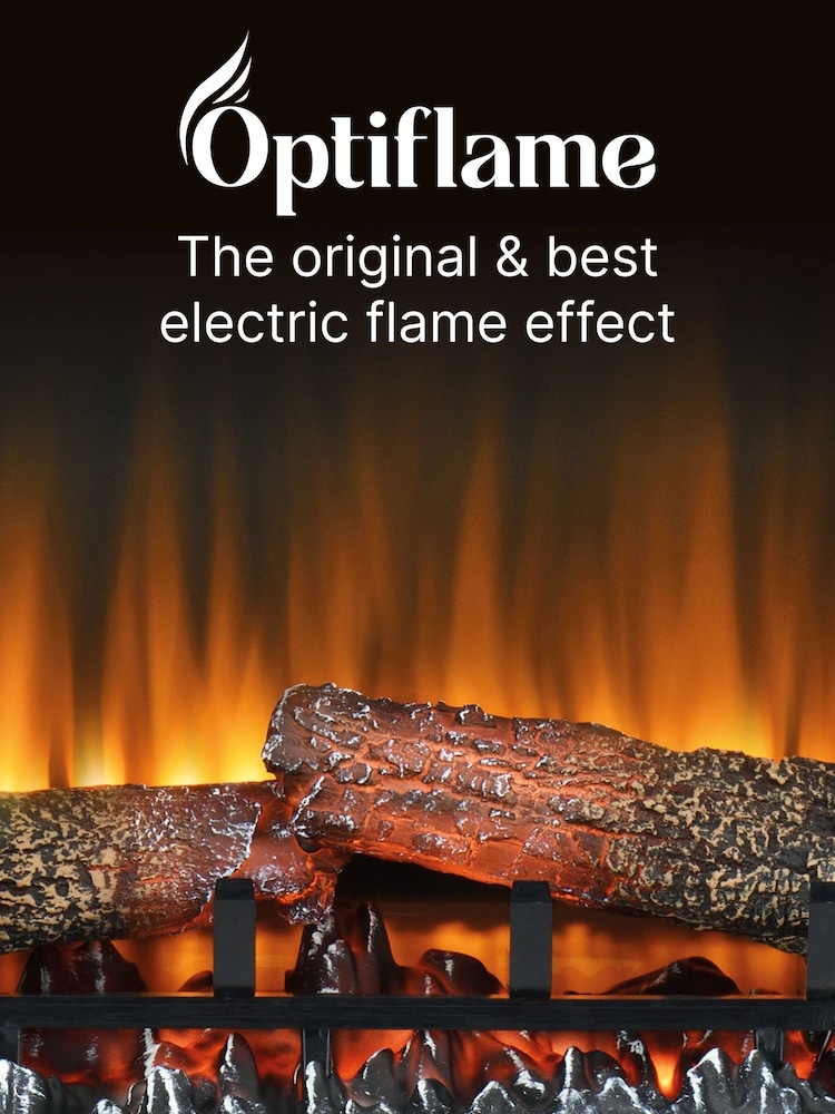 Dimplex White Portland Optiflame Electric Fireplace Suite - Image 2 of 6 Dimplex White Portland Optiflame Electric Fireplace Suite - Image 2 of 6