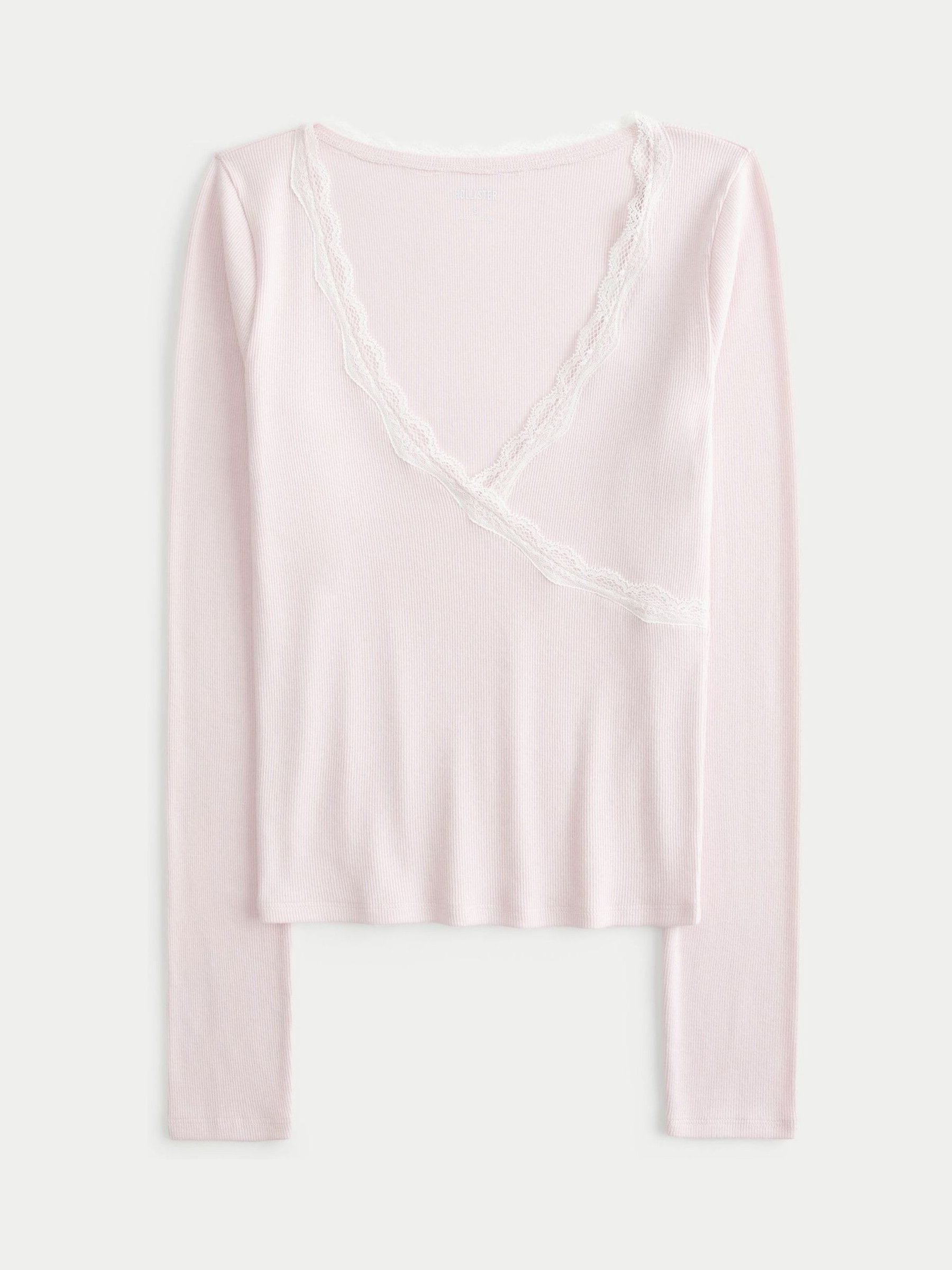 Buy Hollister Lace Trim Wrap Top from Next USA