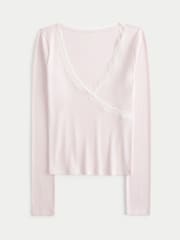 Rosa - Hollister Lace Trim Wrap Top - Imagen 4 de 4