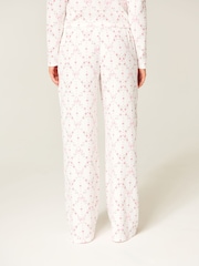 Pantalones de pijama blancos abrigados de pernera ancha de Hollister - Imagen 3 de 4