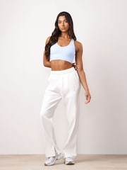 Gym King White Shadow Straight Leg Joggers - Image 3 of 4