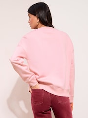 Friends Like These Pink Cherry Embroidered Graphic Sweatshirt - Image 5 of 5