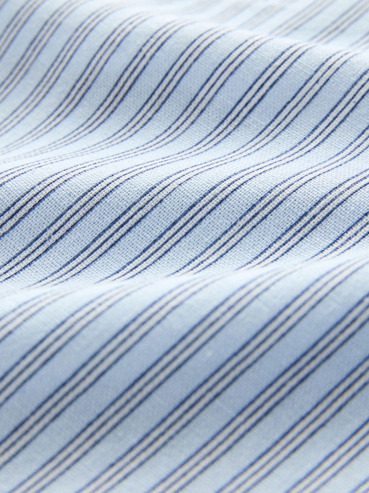 The Set 3 Pack V-Neck Frill Blouses with Linen Navy Blue/Cream/Blue Stripe - Image 11 of 11 The Set 3 Pack V-Neck Frill Blouses with Linen Navy Blue/Cream/Blue Stripe - Image 11 of 11